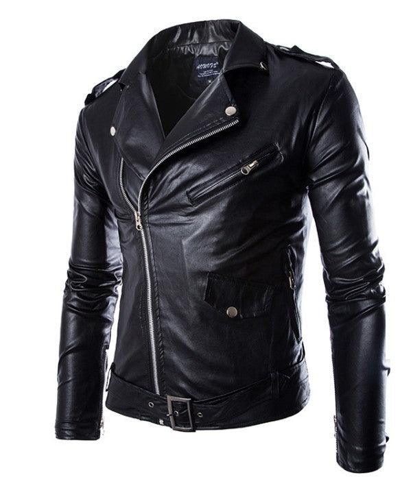 Lautaro - Slim Fit Leather Jacket for Men