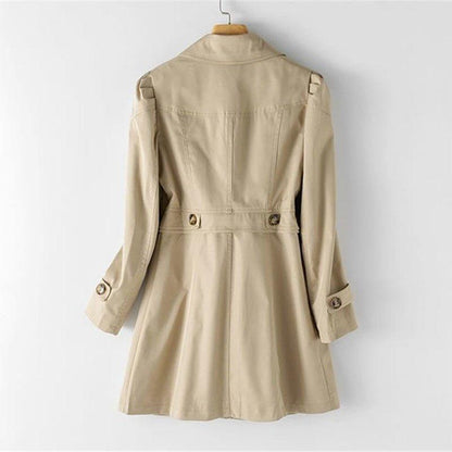 Juan - Trench Coat with High Collar for Women