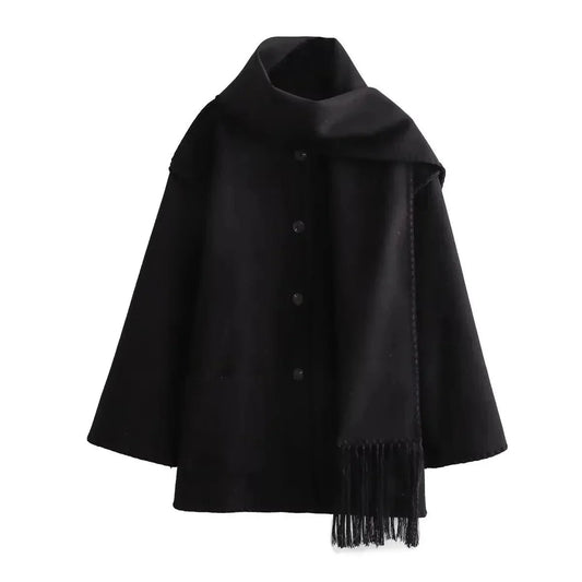 Daniels - Scarf Collar Jacket For Women